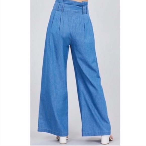 ✨LAST ONE✨Wide leg boho chic light denim jeans - Picture 3 of 8